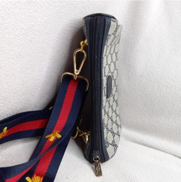 Authentic Vintage Gucci GG Monogram Supreme Clutch Fanny Bum Waist Belt Bag - Picture 8 of 11